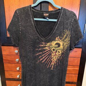 Harley Davidson Sunflower Top L
